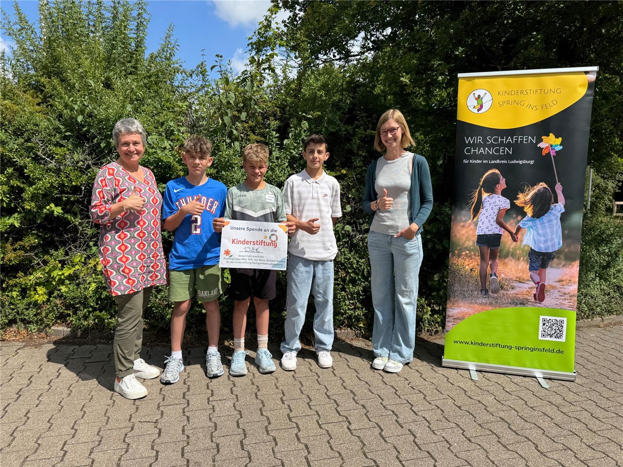 Foto Spendenübergabe OHG